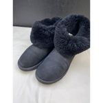 UGG  Australia Women's Black Leather Boots/Shoes Button Side SIze 9 SKU 5429 Photo 4