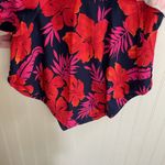 LANDS END Tummy Control Surplice Wrap Swim Dress One Piece Swimsuit Size 18 Blue Photo 9