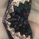 Vintage 80’s Style Black & Silver Sequin Belt Photo 0