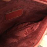 Fossil  red leather shoulder bag 12”‎ x 9” Photo 4