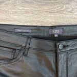 NYDJ  Black Flare Cropped Teresa Wide Leg Pants 18W Women’s Coated Dressy Photo 2