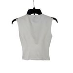 AQUA ‎ Bloomingdales White Bustier Tank Top Sleeveless Fitted XS Photo 4