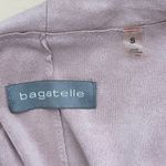 Bagatelle Faux-Suede Drape-Front Jacket Blazer in Pink, Size Small Photo 3