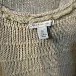 Cato  tiered fringe sweater vest cream color size XL Photo 2