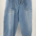 New Collection‎ paper bag style tapered leg jeans, size Large Photo 0