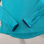 Nike Pro Dri-Fit Cowl Neck Long Sleeve Running Top Womens Small TealBlue Workout Photo 1