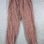 PINK - Victoria's Secret  Leopard Print Jogger Pants Women XS Elastic Drawstring Photo 0