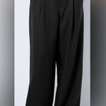 LAVENDER J x BOUTIQUE | Black Slacks Pleated Wide Leg Y2K Trousers | Size XL Black Photo 0