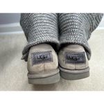 UGG : Classic Cardy Gray Winter Boot - Fold Over Gray Knit Boots Photo 3