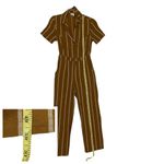 Emory park Tailored Pinstripe Jumpsuit - Mustard - XS Photo 4