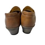 XENIA Leather Comfort Loafers Brown & Taupe Slip Photo 5