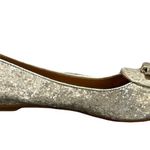 Coach NWOB Marah Glitter Bow Slip On Loafers Flats Sz 8.5 Metallic Gold Shoes Photo 2