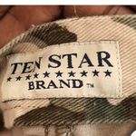 Y2K Utility Grunge Retro Subversive Camo High Rise Cargo Shorts Mom Jeans Carpenter Pockets Green Khaki Camoflage Measurement in pics Size M Photo 2