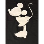 Black Laval T Shirt White Kissing Minnie Mouse Front Graphic Size M Outline NWOT Size M Photo 1
