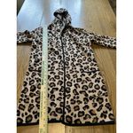 Rachel Zoe Leopard Print Hooded Duster Open Cardigan Size XS Preppy City Animal Photo 5