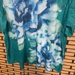 Catherines  Teal Floral Top Size 2X Photo 4