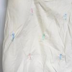 American Vintage Vintage Golf Rainbow Embroidered Sporty Cream Mini Skort Skirt Cotton Size 6 Photo 2