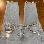 Old Navy  High-Rise O.G. Straight Jeans Womens Size 12 TALL Distressed Light Wash Photo 3