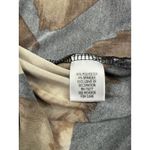 Dana Buchman Dress Brown Black Geometric Beaded Neck Sleeveless S Photo 5