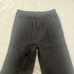Hudson Jeans Sz 26 Black HUDSON Women's Wide Leg Drawstring Trouser Cropped Pant Photo 4