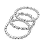 Belk NWT Silver Tone Ring Set Photo 0