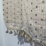 A New Day  Cream & Gold Sleeveless Tassel Tank Top Size Medium Photo 2