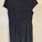 ZARA Knit Metallic Romper Size L | Black Silver** Photo 3