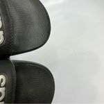 Adidas black & silver Adilette slides size 9 Photo 2