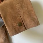 Alfani Vintage  100% Leather Suede Tan Moto Jacket Large Photo 2
