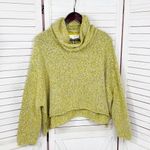 Anthropologie Chelsea & Theadore BFF Oversized Cowl Neck Crop Sweater Quince Yellow Small Photo 7