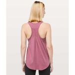 Lululemon  Love Pleated Tank Top Misty Merlot Pima Cotton Sleeveless Size Medium Photo 1