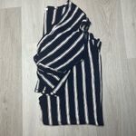 Love Tree 2 Piece Stripe Pant Set w/ Crop Top Size Large. Navy Blue/Cream/White Photo 3