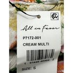 All in Favor  Romper Floral Adjustable Tie Elastic Waist Multicolor W Small NWT Photo 6