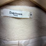 Daphnea Paris Cream Teddy Fleece Sherpa Trucker Jacket Size S Photo 3