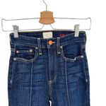 Alice + Olivia Alice + Olivia Good High Rise Skinny Jeans Pintuck Dream On Dark Blue Size 24 Photo 3