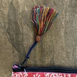 New w/out tags. Quilted Koala fabric cosmetic bag never used. Red Photo 3