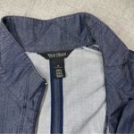 White House | Black Market  Zip Front Denim Jacket Blue 14 Photo 9