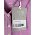 Everlane NWT Organic Cotton Polo Mauve Short Sleeve Knit Top Size Small Photo 3