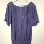 Anthropologie Angel of the North Knit Top Size S Open Tie Back Boho Bell Sleeve Photo 3