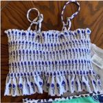 Floral Blue and Green Women's Swim Set Size M Photo 8