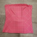 Trina Turk 💕💕 Caleta Top ~ Windowpane Tropical Suiting Candy Pink Medium M NWOT Photo 11