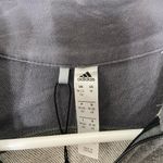 Adidas NWOT ‎ women’s dark gray soft quarter zip jacket sweatshirt medium Photo 3