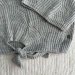 Roxy  Bell Sleeve Gray Knit Sweater XL Photo 2