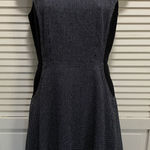 Gap Black/White Solid/Polkadot Sleeveless Dress Lined Size 2 Fit/Flare Photo 0