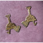 Watermelon Martini Cocktail Rhinestone Earrings Sparkly Statement Jewelry Red Photo 5