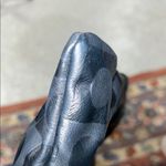 Andre Oliver Navy Blue Shoulder Bag with Snap Closure Gold Photo 4