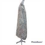 Andrew McMullan Vintage Floral Cotton Button Up Housecoat‎ Size Small White Photo 2
