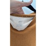 Aerie Fleece Sweater S Side Slits Burnt Orange oversized hi low balloon sleeve Photo 5