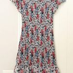 Veronica Beard Cici Floral Smocked Mini Dress Photo 7