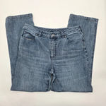 Duluth Trading Company Blue Denim Jeans Straight Pants 14x33 Size 14 Photo 2